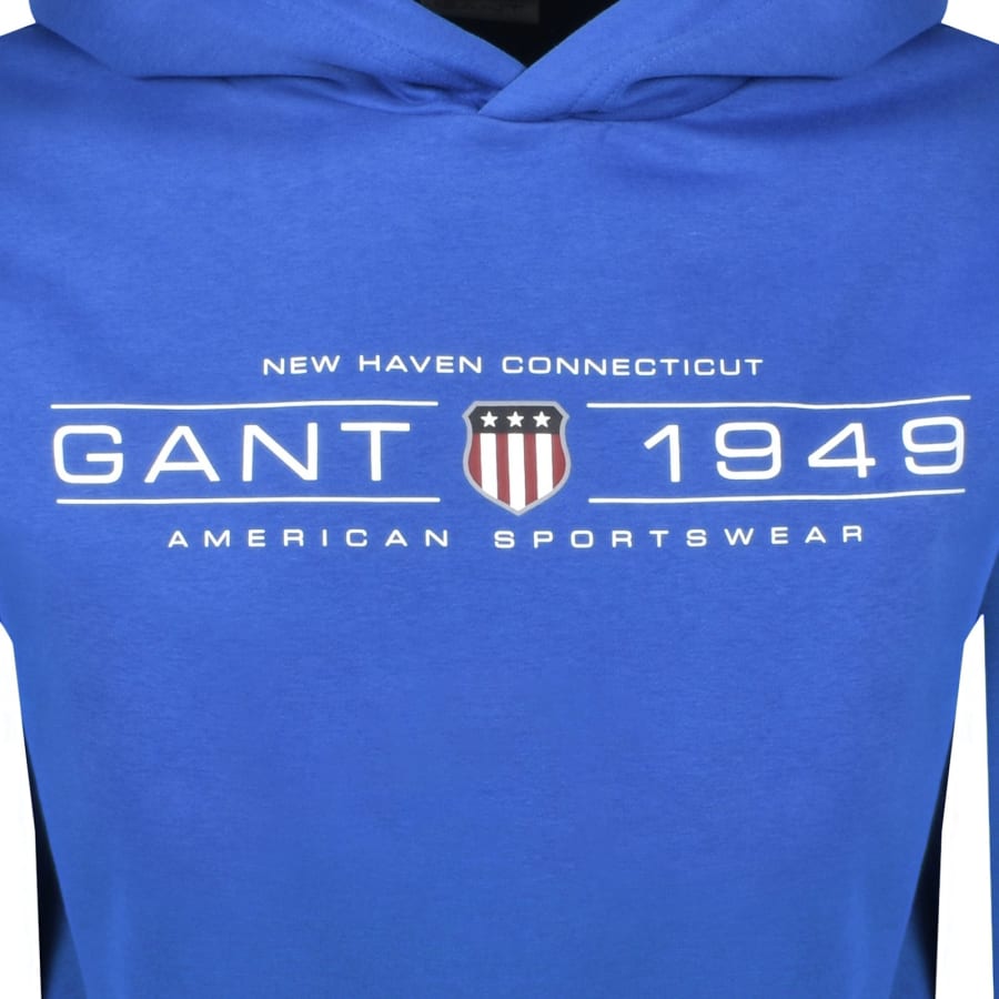 Gant Graphic Regular Fit Hoodie Lapis Blue male XXXX Large